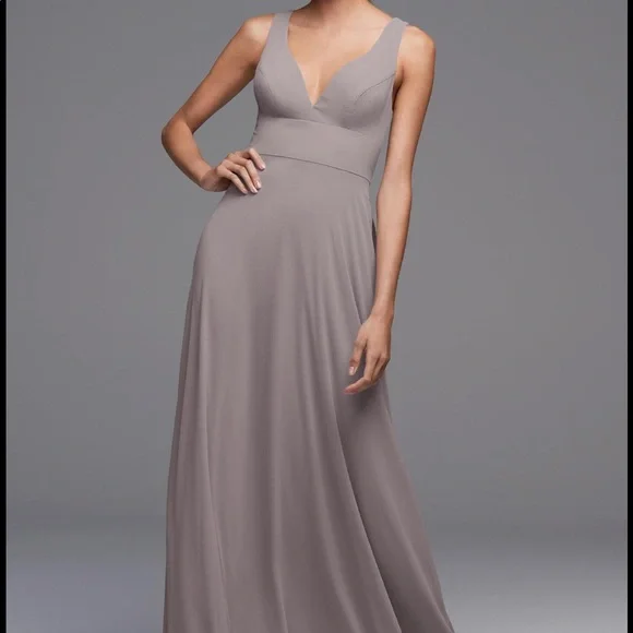Watters & Watters | Dresses | Stone Grey Bridesmaid Dress | Poshmark